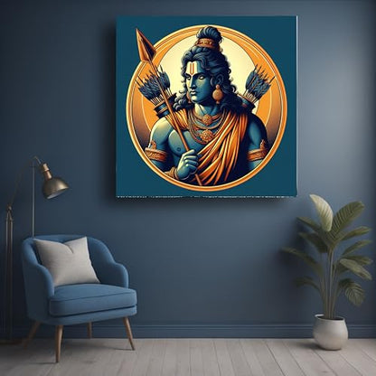 Art to Doors | The Divine Warrior | Square | Art Print | Home Decor | Wall Decor | Gifts for Women | Gifts for Men | Canvas Frame