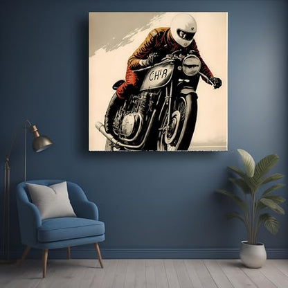 Art to Doors | Classic Ride | Square | Art Print | Home Decor | Wall Decor | Gifts for Women | Gifts for Men | Canvas Frame