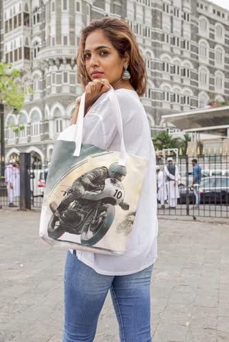 Art to Doors | Timeless Journey | Tote Bags | Shopping Bag For Grocery | Aesthetic Carry Bag | Tote Bag for Shopping, Travel, office & beach bags for women|