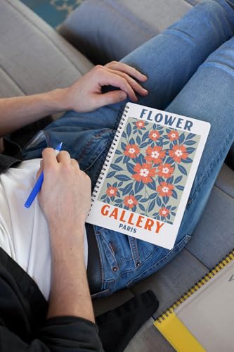 Art to Doors | Flower Gallary Paris | Spiral Notebooks | A5 Size Paper | 120 Pages | 70 GSM Paper | Attractive Cover Designs