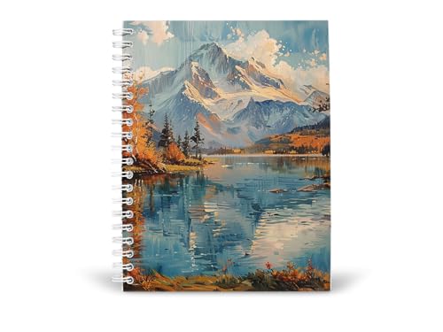 Art to Doors | Mountain's Embrace | Spiral Notebooks | A5 Size Paper | 120 Pages | 70 GSM Paper | Attractive Cover Designs