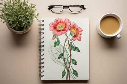 Art to Doors | Pink Perfection | Spiral Notebooks | A5 Size Paper | 120 Pages | 70 GSM Paper | Attractive Cover Designs