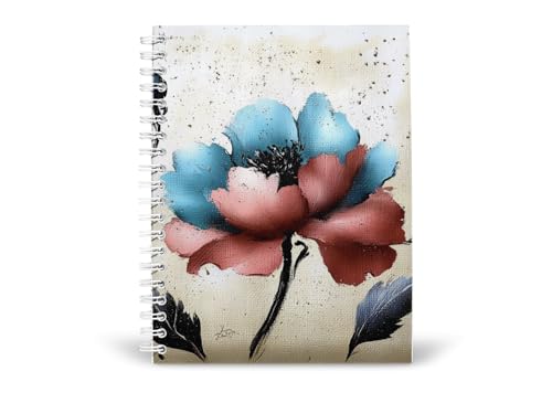 Art to Doors | Dual Bloom | Spiral Notebooks | A5 Size Paper | 120 Pages | 70 GSM Paper | Attractive Cover Designs