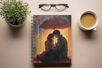 Art to Doors | Twilight Romance | Spiral Notebooks | A5 Size Paper | 120 Pages | 70 GSM Paper | Attractive Cover Designs