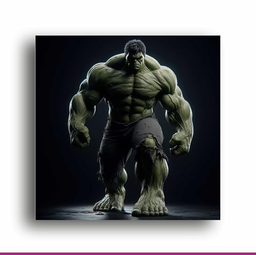 Art to Doors Incredible Strength: Hulk Superhero Canvas Prints