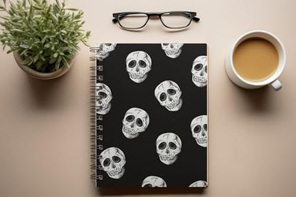 Art to Doors | Skull Symphony | Spiral Notebooks | A5 Size Paper | 120 Pages | 70 GSM Paper | Attractive Cover Designs