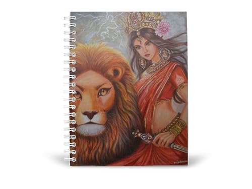 Art to Doors | The Power Of Good Over Evil | Artist Deepika Khemani | Spiral Notebooks | A5 Size Paper | 120 Pages | 70 GSM Paper | Attractive Cover Designs