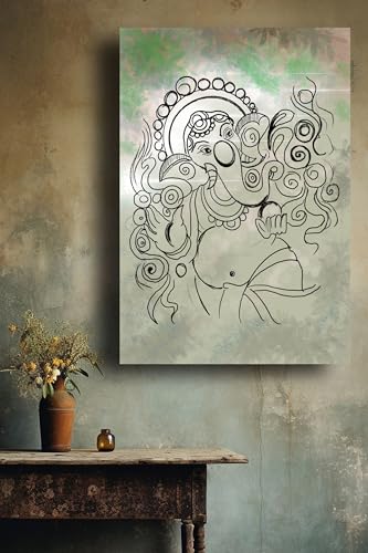 Art to Doors | Lambodara | Artist Dipankar | Vertical | Art Prints | Home Decor | Wall Art | Gift Items | Canvas Frame