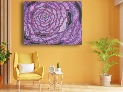 Art to Doors| Infinite Bloom | Artist Shunyamundi | Rectangle | Art Print | Home Decor | Wall Decor | Gift Items | Canvas Frame