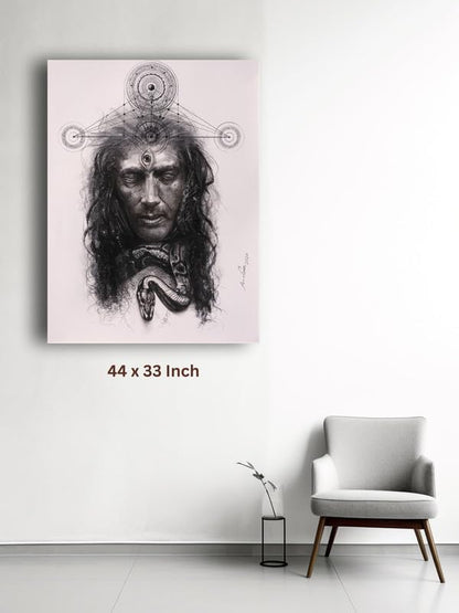 Art to Doors | Veeravhadra (Lord Shiva) | Artist Arindam Gupta | Vertical | Art Print | Home Decor | Wall Decor | Gift Items | Wall Art