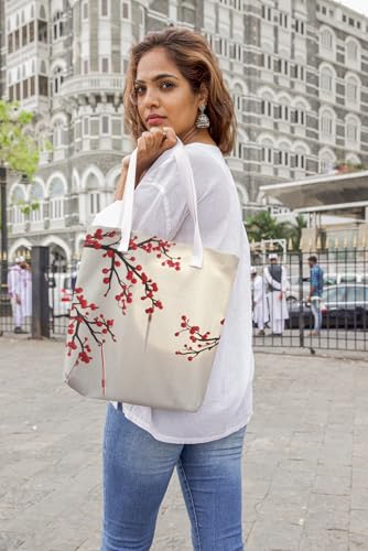 Art to Doors | A Brushstroke of Spring | Tote Bags | Shopping Bag For Grocery | Aesthetic Carry Bag | Tote Bag for Shopping, Travel, office & beach bags for women