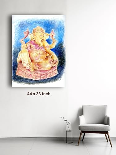 Art to Doors | Sri Ganesh | Artist Avishek Nag | Vertical | Art Prints | Home Decor | Wall Art | Gift Items | Canvas Frame