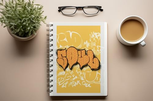 Art to Doors | Soul Graffiti | Spiral Notebooks | A5 Size Paper | 120 Pages | 70 GSM Paper | Attractive Cover Designs