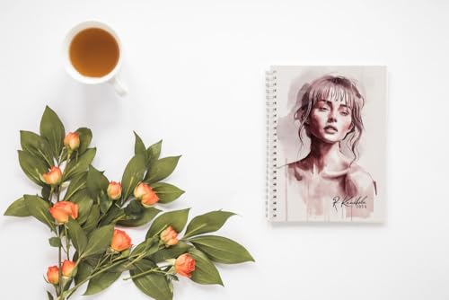 Art to Doors | Peaceful Soul | Artist Riika Kandhola | Spiral Notebooks | A5 Size Paper | 120 Pages | 70 GSM Paper | Attractive Cover Designs | Soft Cover | Notebooks for College Students