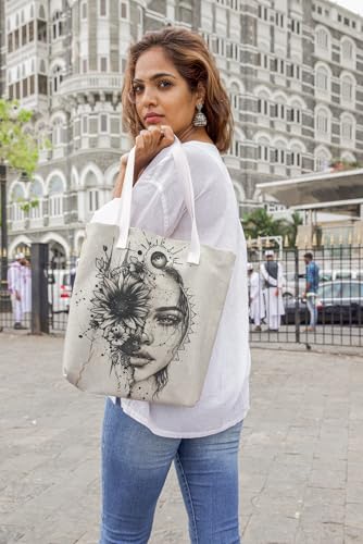 Art to Doors | Sunflower Soul | Tote Bags | Shopping Bag For Grocery | Aesthetic Carry Bag | Tote Bag for Shopping, Travel, office & beach bags for women|