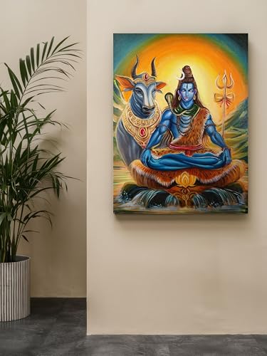 Art to Doors | Shiv jyoti | Artist Apurba pandit | Vertical | Art Prints | Home Decor | Wall Art | Gift Items | Canvas Frame