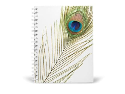 Art to Doors | Peacock's Eye | Spiral Notebooks | A5 Size Paper | 120 Pages | 70 GSM Paper | Attractive Cover Designs