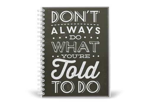 Art to Doors | Think for Yourself | Spiral Notebooks | A5 Size Paper | 120 Pages | 70 GSM Paper | Attractive Cover Designs