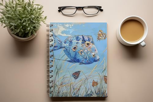 Art to Doors | Ocean's Dream | Spiral Notebooks | A5 Size Paper | 120 Pages | 70 GSM Paper | Attractive Cover Designs