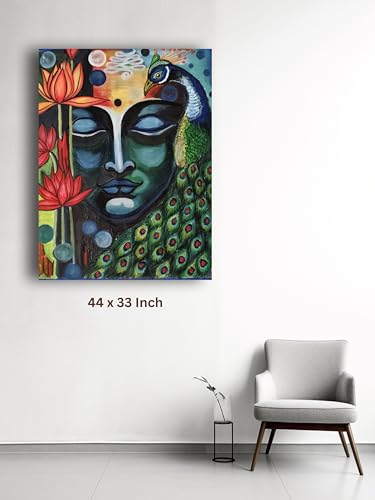 Art to Doors | Krishna Morden Art | Artist Dipa Sinha | Vertical | Art Prints | Home Decor | Wall Art | Gift Items | Canvas Frame