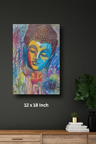 Art to Doors | The buddha | Artist Bindu Kamboj | Vertical | Art Prints | Home Decor | Wall Art | Gift Items | Canvas Frame