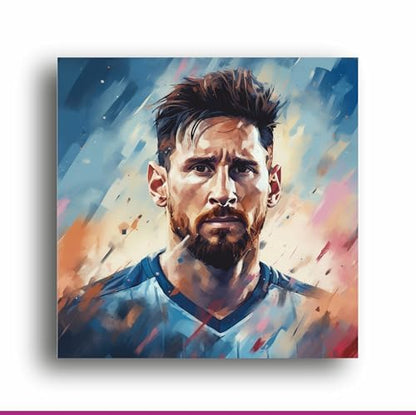 Lionel Messi: Stunning Digital Art Illustration - Perfect for Fans and Collectors Worldwide! | Personalized Gift For Anniversary, Birthday, Wedding, Home Decor