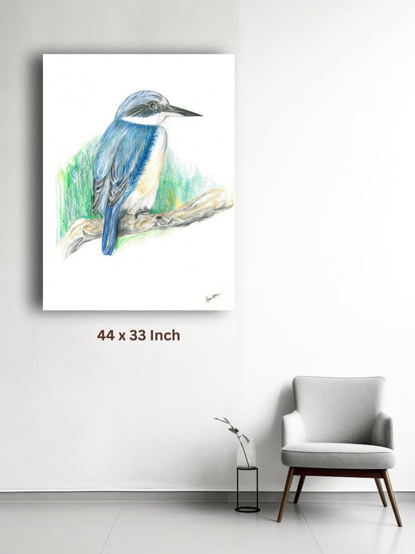 Art to Doors| Bird | Artist Jhankar | Rectangle | Art Print | Home Decor | Wall Decor | Gift Items | Canvas Frame