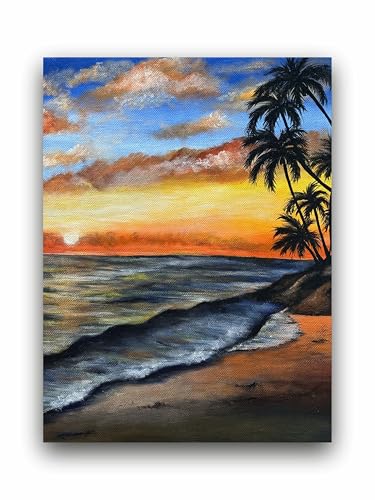 Art to Doors | Golden Horizon | Artist Bhavika Kamatkar pote | Vertical | Art Prints | Home Decor | Wall Art | Gift Items | Canvas Frame (18x24 Inch)