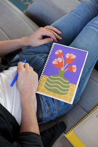 Art to Doors | Blooming Bold | Spiral Notebooks | A5 Size Paper | 120 Pages | 70 GSM Paper | Attractive Cover Designs