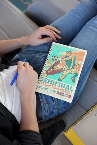 Art to Doors | Semifinal Buenos Aires | Spiral Notebooks | A5 Size Paper | 120 Pages | 70 GSM Paper | Attractive Cover Designs