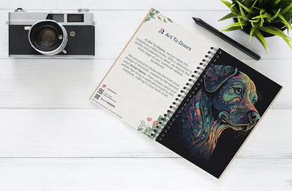 Art to Doors | Chromatic Companion | Spiral Notebooks | A5 Size Paper | 120 Pages | 70 GSM Paper | Attractive Cover Designs