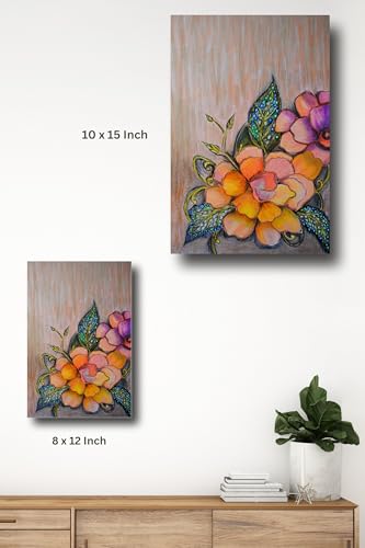 Art to Doors | Mystical Bloom | Artist Deepika Khemani | Vertical | Art Prints | Home Decor | Wall Art | Gift Items | Canvas Frame