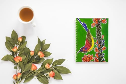 Art to Doors | Sunbird | Artist Puja Kumari | Spiral Notebooks | A5 Size Paper | 120 Pages | 70 GSM Paper | Attractive Cover Designs | Soft Cover | Notebooks for College Students