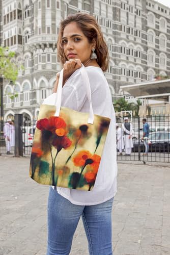 Art to Doors | Bloom & Gloom | Tote Bags | Shopping Bag For Grocery | Aesthetic Carry Bag | Tote Bag for Shopping, Travel, office & beach bags for women|