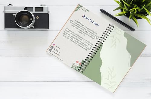 Art to Doors | Green Shoots | Spiral Notebooks | A5 Size Paper | 120 Pages | 70 GSM Paper | Attractive Cover Designs