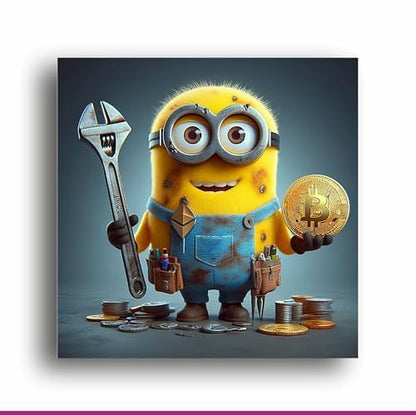 Art to Doors BitMinion: Digital Gold Canvas