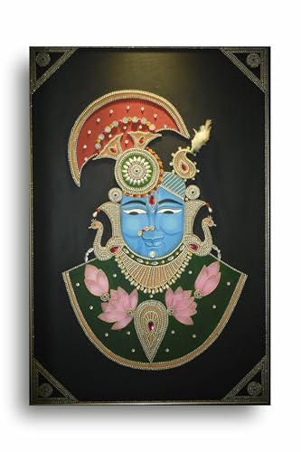 Art to Doors | Shreenathji Painting | Artist Mansi Nanda | Vertical | Art Prints | Home Decor | Wall Art | Gift Items | Canvas Frame