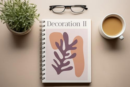 Art to Doors | Decoration II | Spiral Notebooks | A5 Size Paper | 120 Pages | 70 GSM Paper | Attractive Cover Designs