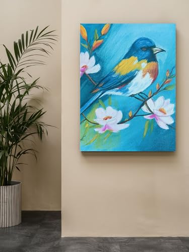 Art to Doors | Bird Acrylic Painting | Artist Mayuri Verma | Vertical | Art Prints | Home Decor | Wall Decor | Gift Items | Wall Art