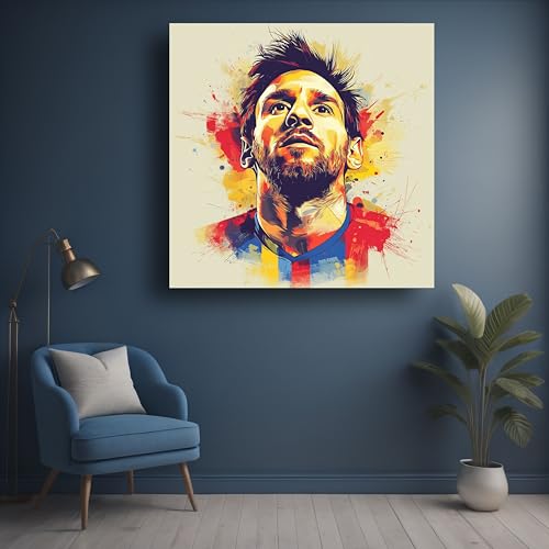 Art to Doors | Messi Art | Square | Art Print | Home Decor | Wall Decor | Gifts for Women | Gifts for Men | Canvas Frame |