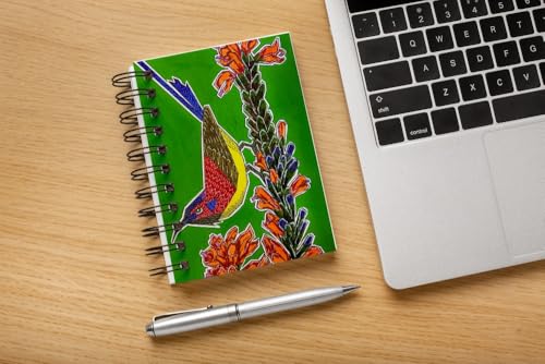 Art to Doors | Sunbird | Artist Puja Kumari | Spiral Notebooks | A5 Size Paper | 120 Pages | 70 GSM Paper | Attractive Cover Designs | Soft Cover | Notebooks for College Students