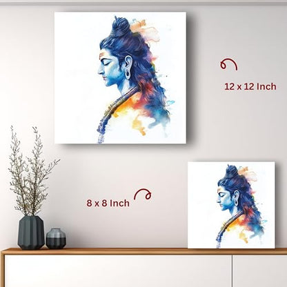 Art to Doors | Divine Lord Shiva Idol Art | Square | Art Print | Home Decor | Wall Decor | Gifts for Women | Gifts for Men | Gift Items | Wall Art