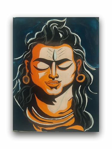 Art to Doors | Lord Shiva | Artist Bindu Kamboj | Vertical | Art Prints | Home Decor | Wall Art | Gift Items | Canvas Frame