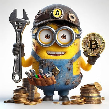 Bitcoin Gru: Adorable Minion with Crypto Canvas Print - A Whimsical Touch to Your Wall! | Personalized Gift For Anniversary, Birthday, Wedding, Home Decor