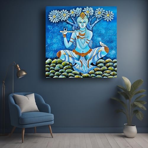 Art to Doors | Divine Serenity | Artist Sanchita Dutta | Square | Art Print | Home Decor | Wall Decor | Gifts for Women | Gifts for Men | Wall Art | Canvas Frame