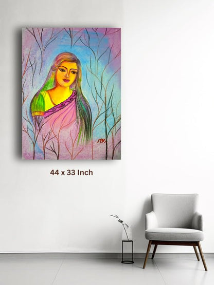 Art to Doors | Ekaki Jeevan | Artist Mamta Kumari | Rectangle | Art Print | Home Decor | Wall Decor | Gift Items | Canvas Frame