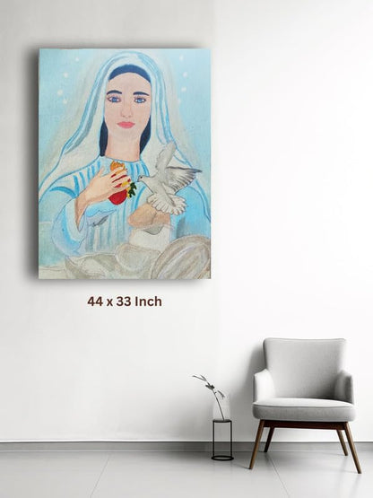 Art to Doors| Mumma Mary | Artist Lovina Cano | Rectangle | Art Print | Home Decor | Wall Decor | Gift Items | Canvas Frame