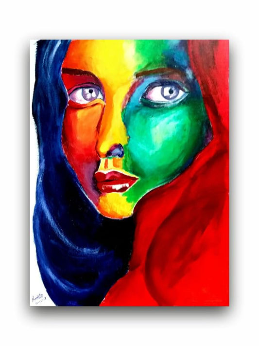 Art to Doors | The Excuisite Lady | Artist Nandita Venkatraman | Vertical | Art Prints | Home Decor | Wall Decor | Gift Items | Wall Art