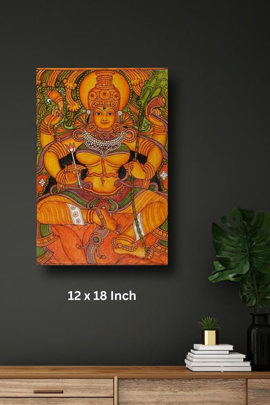 Art to Doors | Lalithadevi Mural Painting | Artist Duvvuri Srivalli Hyndavi | Vertical | Art Prints | Home Decor | Wall Decor | Gift Items | Wall Art | Canvas Frame