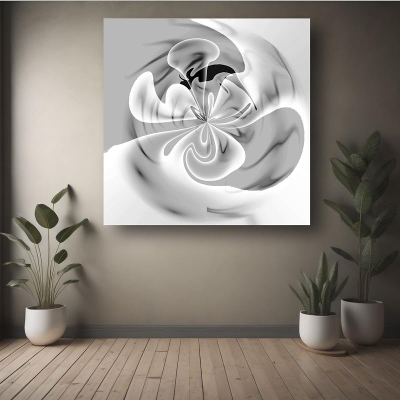 Art to Doors | White Tranquility | Artist Filomina Pawar | Square | Art Print | Home Decor | Wall Decor | Gifts for Women | Gifts for Men | Wall Art